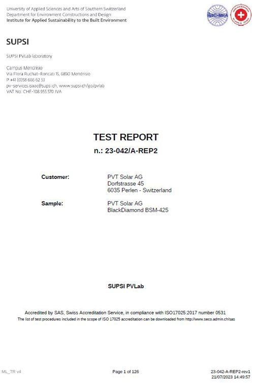 test-report-supsi
